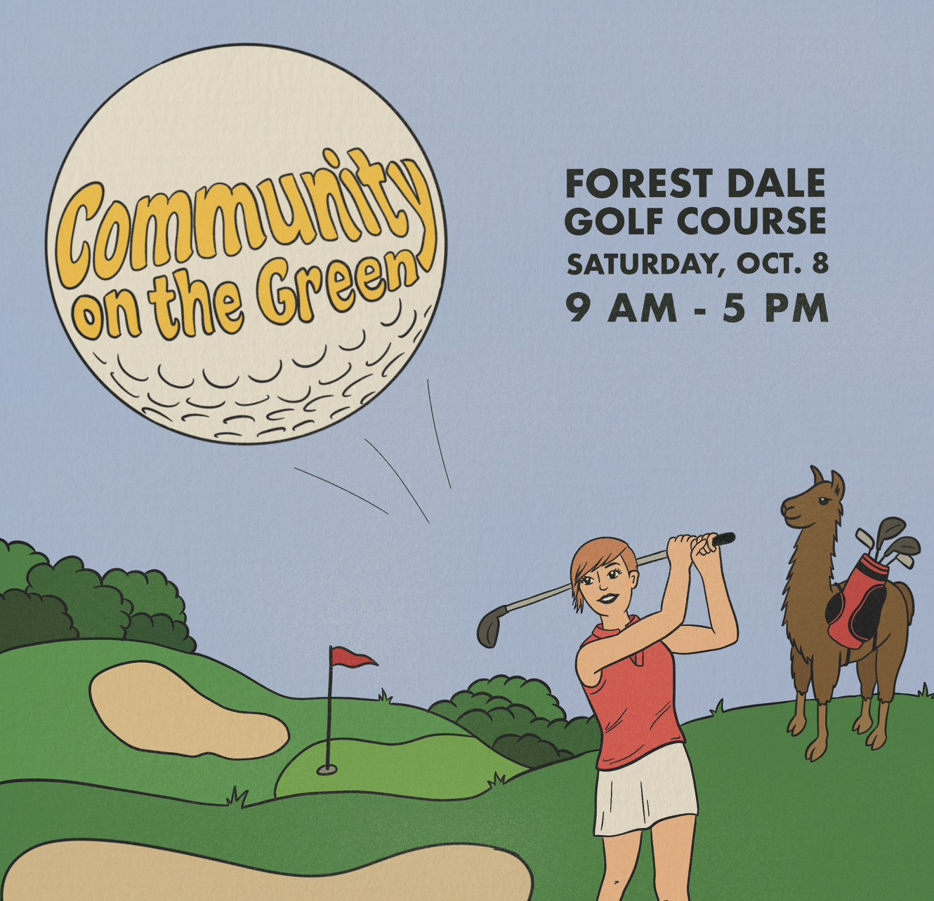 Community on the Green Event Flyer